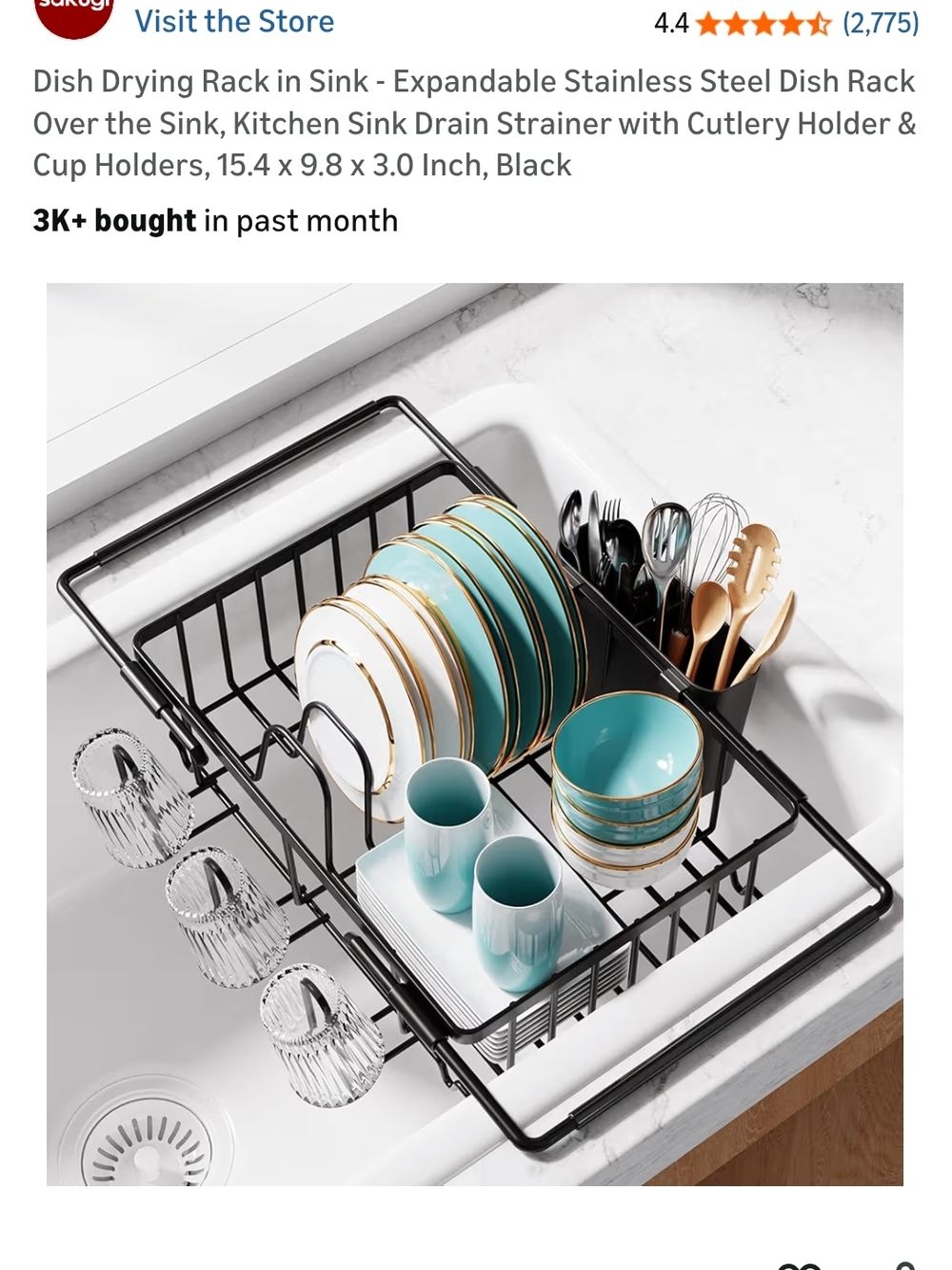 Sakugi Dish Drying Rack - Picture 3 of 6
